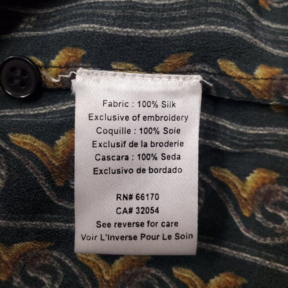 Hermant & Nandita Embroidered Button down Maxi Dress 100% Silk Sz Large Boho - Picture 12 of 13